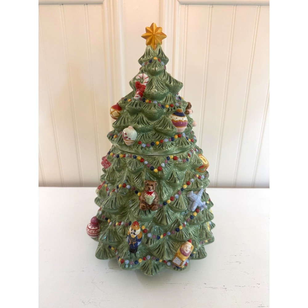 2002 Traditions Holiday Celebration Christopher Radko Christmas Tree Cookie Jar